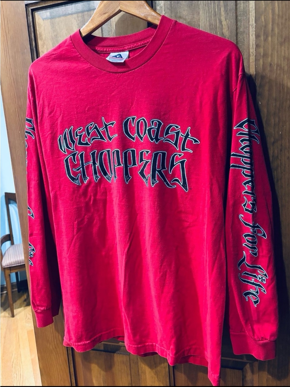 Vintage West Coast Choppers 4 Sided Long Sleeve T-Shirt